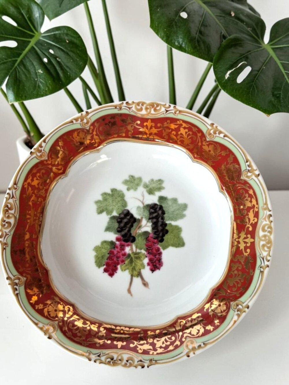 Andrea by Sadek - Honore Currents Soup Bowl - Winterthur Paris Design 8.25"